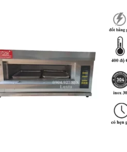 LÒ NƯỚNG 2 KHAY GAS DÙNG BẢNG ĐIỆN TỬ GDO-12L