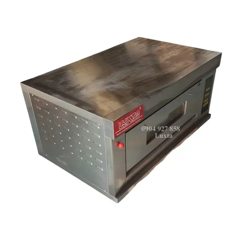 Alternative view of LÒ NƯỚNG 2 KHAY GAS DÙNG BẢNG ĐIỆN TỬ GDO-12L