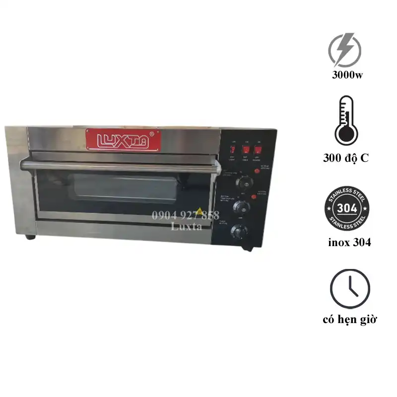 LÒ NƯỚNG BÁNH 1 KHAY ĐIỆN DÙNG NÚT CƠ EDO-11L