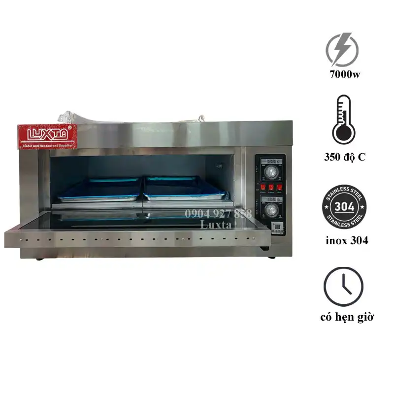 LÒ NƯỚNG BÁNH 2 KHAY ĐIỆN DÙNG CƠ EDO-12L