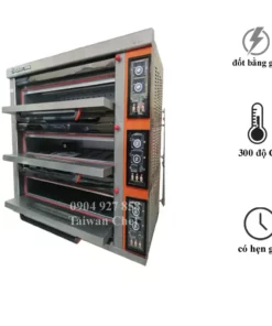 LÒ NƯỚNG 3 TẦNG 6 KHAY DÙNG GAS QD-06Q HÀNG ĐÀI LOAN