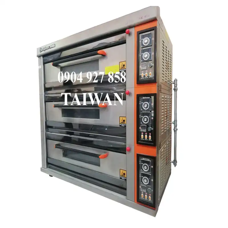 Alternative view of LÒ NƯỚNG ĐÀI LOAN 3 TẦNG 6 KHAY DÙNG GAS QD-06Q