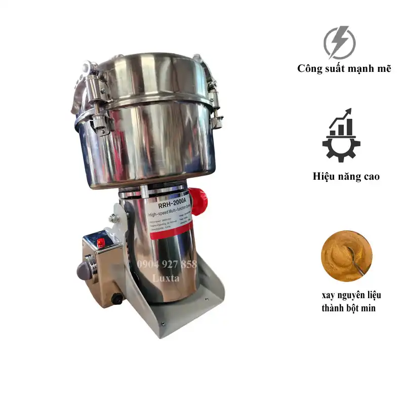 MÁY XAY THUỐC BẮC 2000 – XAY THỰC PHẨM KHÔ THÀNH BỘT MỊN