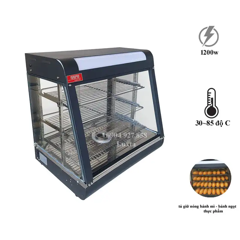 TỦ GIỮ NÓNG BÁNH ĐEN 66CM FY601 - LD601