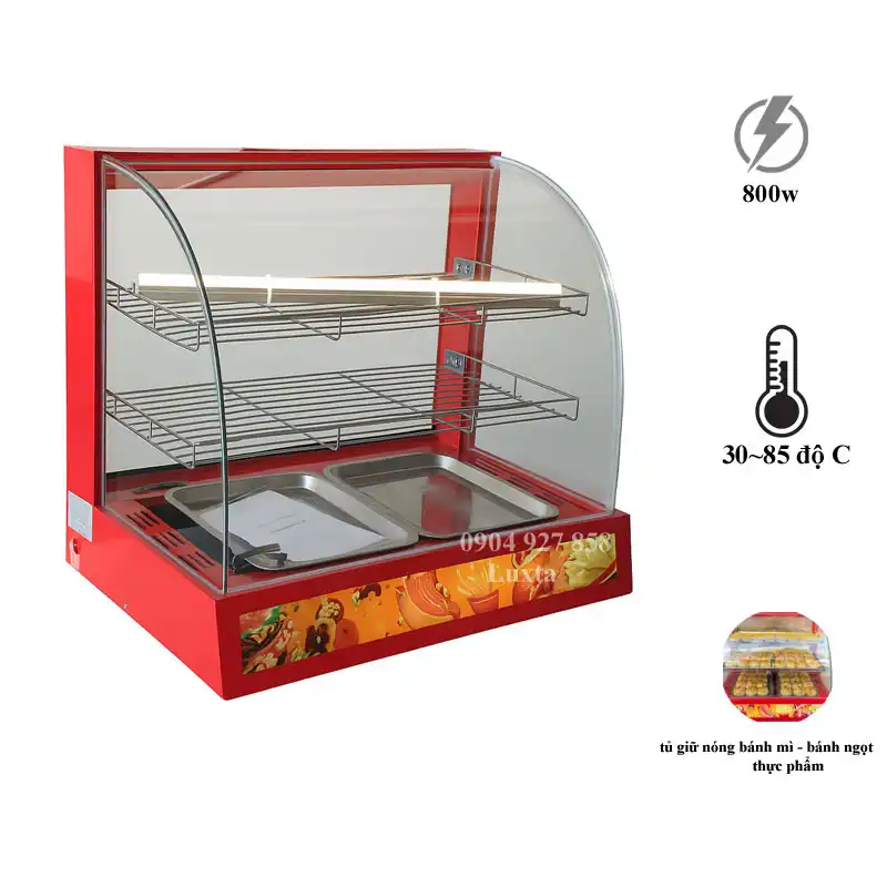 TỦ GIỮ NÓNG BÁNH ĐỎ 66cm FY-2P